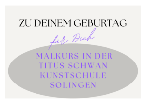 Geschenkgutschein für Malkurs zum Geburtstag