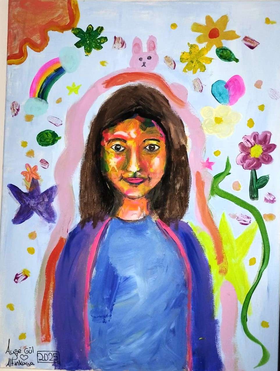 Kinder malen sich selbst.