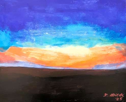 Gemälde, mobile Kunstschule, Senioreneinrichtung