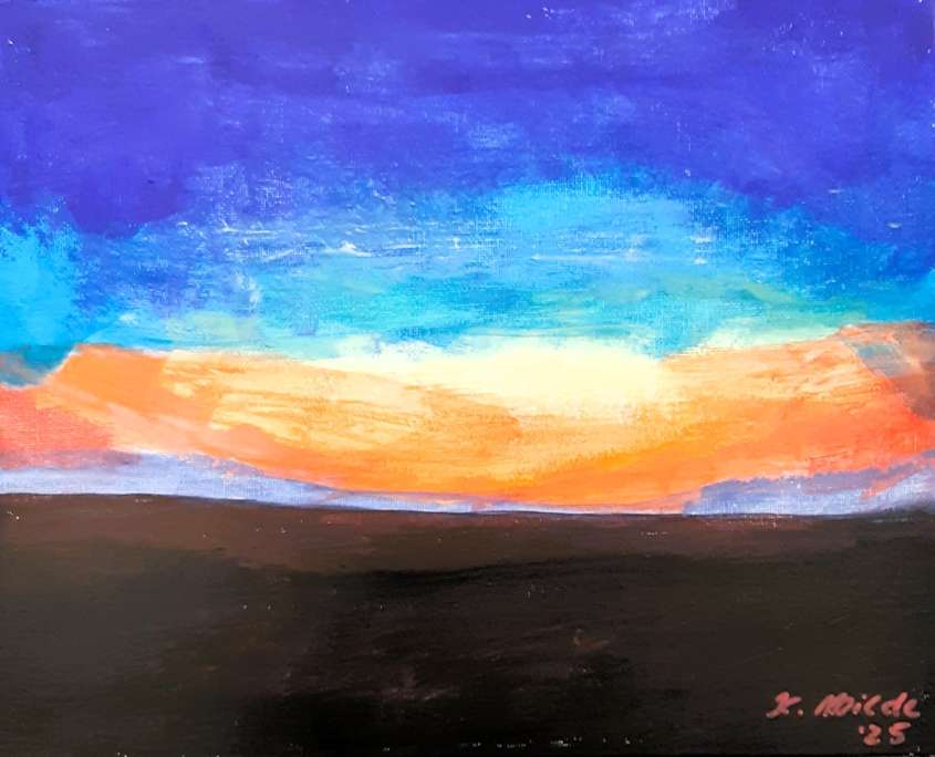 Gemälde, mobile Kunstschule, Senioreneinrichtung