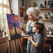 Kunstb kennt kein Alter. Malen für Jung und Alt in Solingen