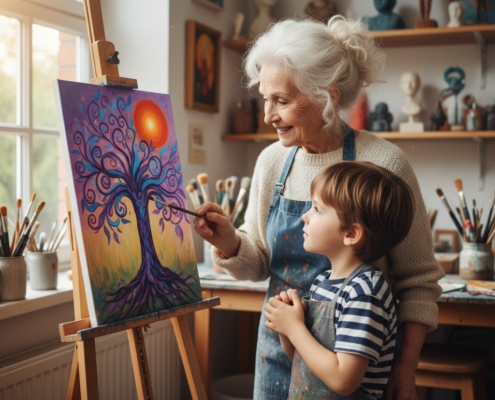 Kunst kennt kein Alter Kunstb kennt kein Alter. Malen für Jung und Alt in Solingen