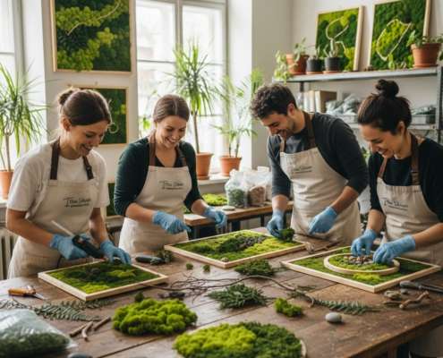 Moosbilder Workshop. Moosbilder selber machen